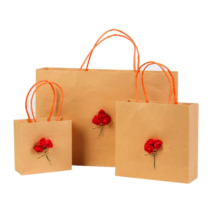 Luxury Famous Orange Color Shopping Paper Bag for Clothing - China