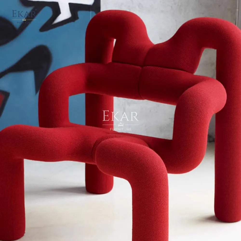 Modern Metal Frame Spider-Shaped Lounge Chair with High-Density Foam supplier