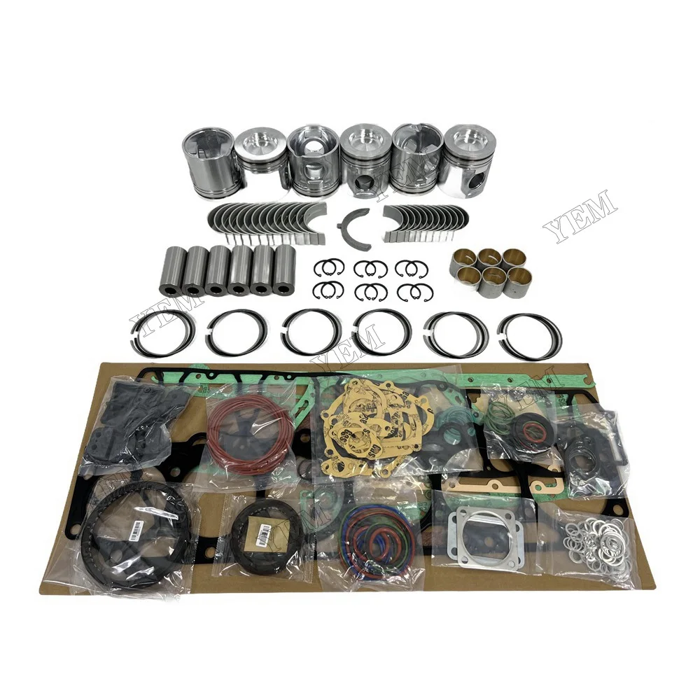 Engine Repair Kit With Cylinder Bearings Piston Rings Gaskets Compatible for Volvo D7E Replacement Standard Size Engine Parts 3