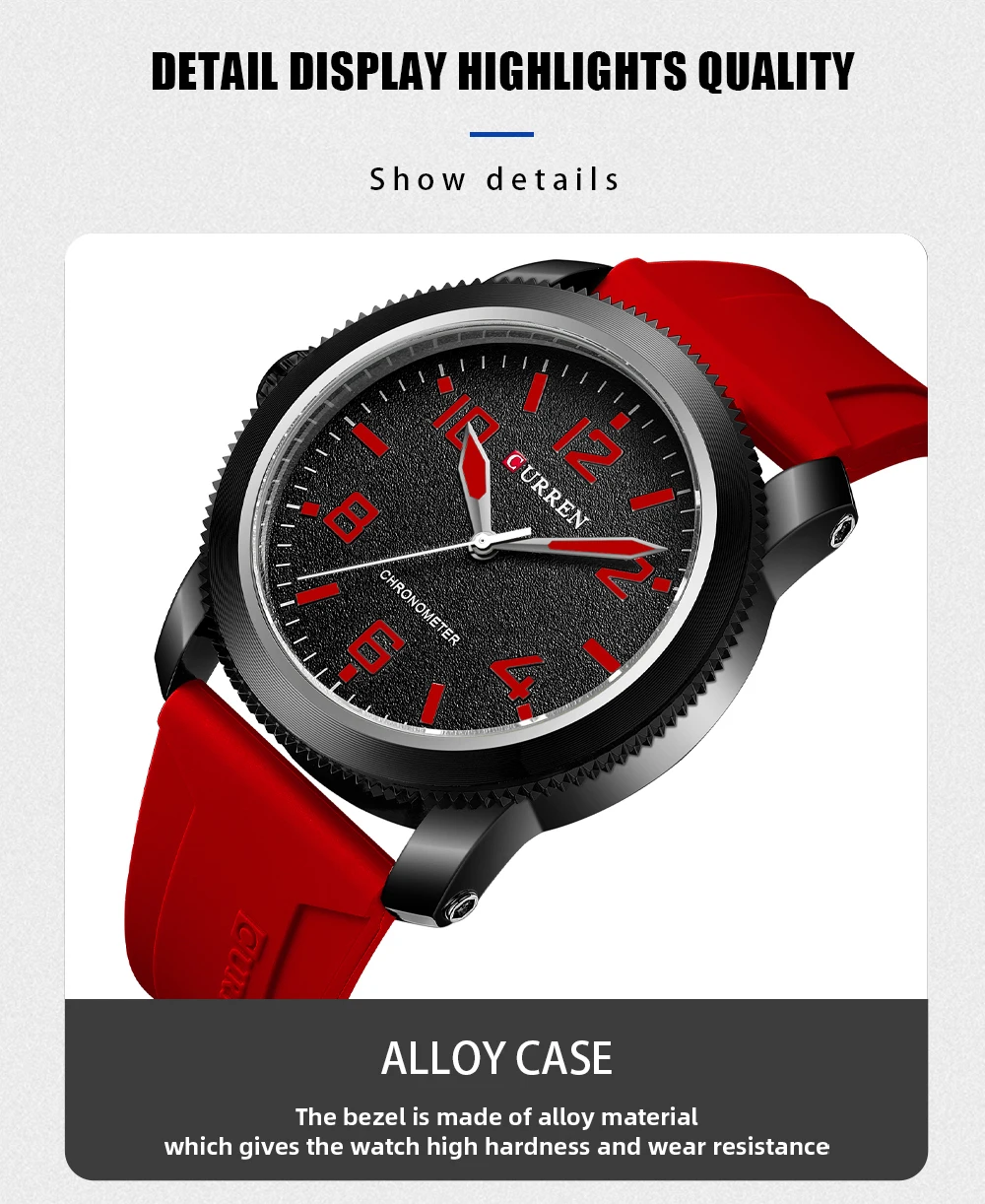 Curren3sさま専用 CURREN 8454 Men's Quartz Watch with Left Hand Design