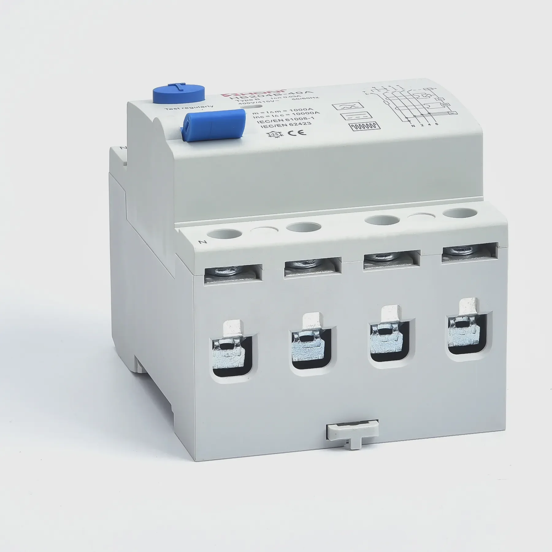 HONI HB202B HB204B 2P 4P TYPE B RCCB ELCB 10KA 30MA 32A 40A 63A 125A Residual Current Circuit Breaker Rcd