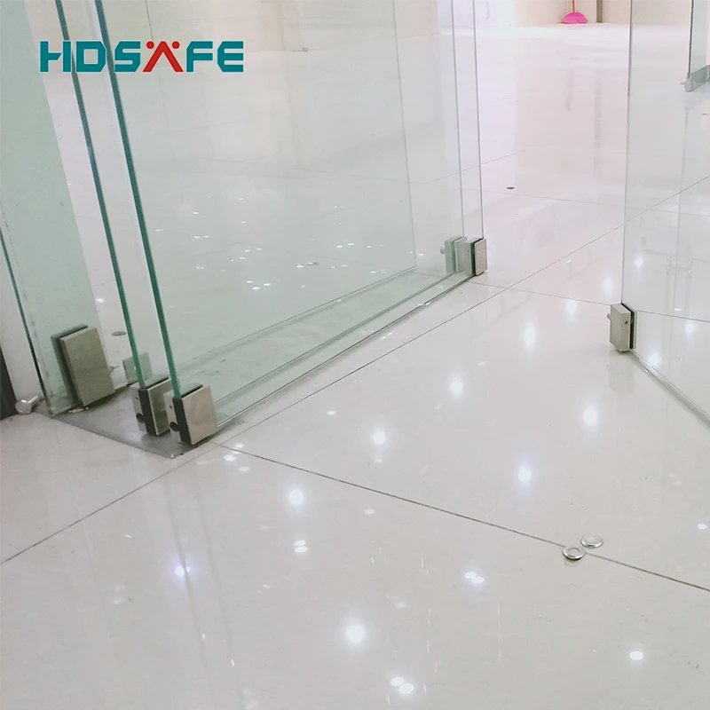 HDSAFE Factory Large Stack Sliding Office Partition Wall Glass Bi Folding Door Glass Curtain Movable Room Divider Partition Door