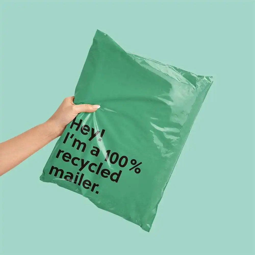 Biodegradable Poly Mailer Compostable Mailing Courier Packaging Shipping Bags With Logo Custom Printed For Clothing