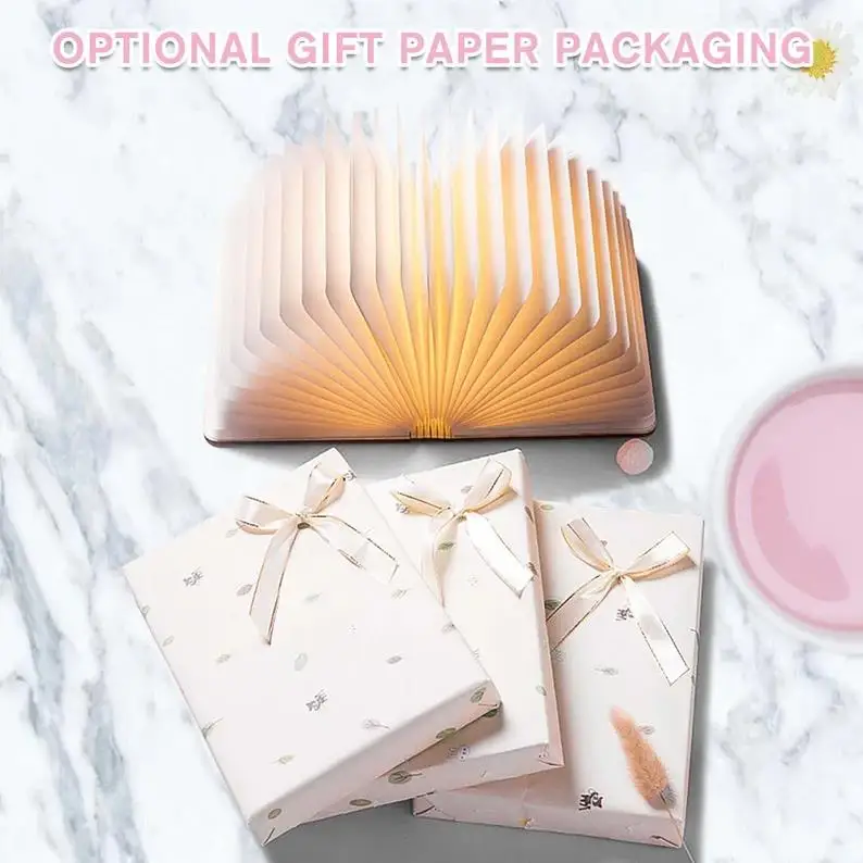 Novelty Gifts Lumio Book Lamp Wooden Folding Led Reading Lamp Foldable