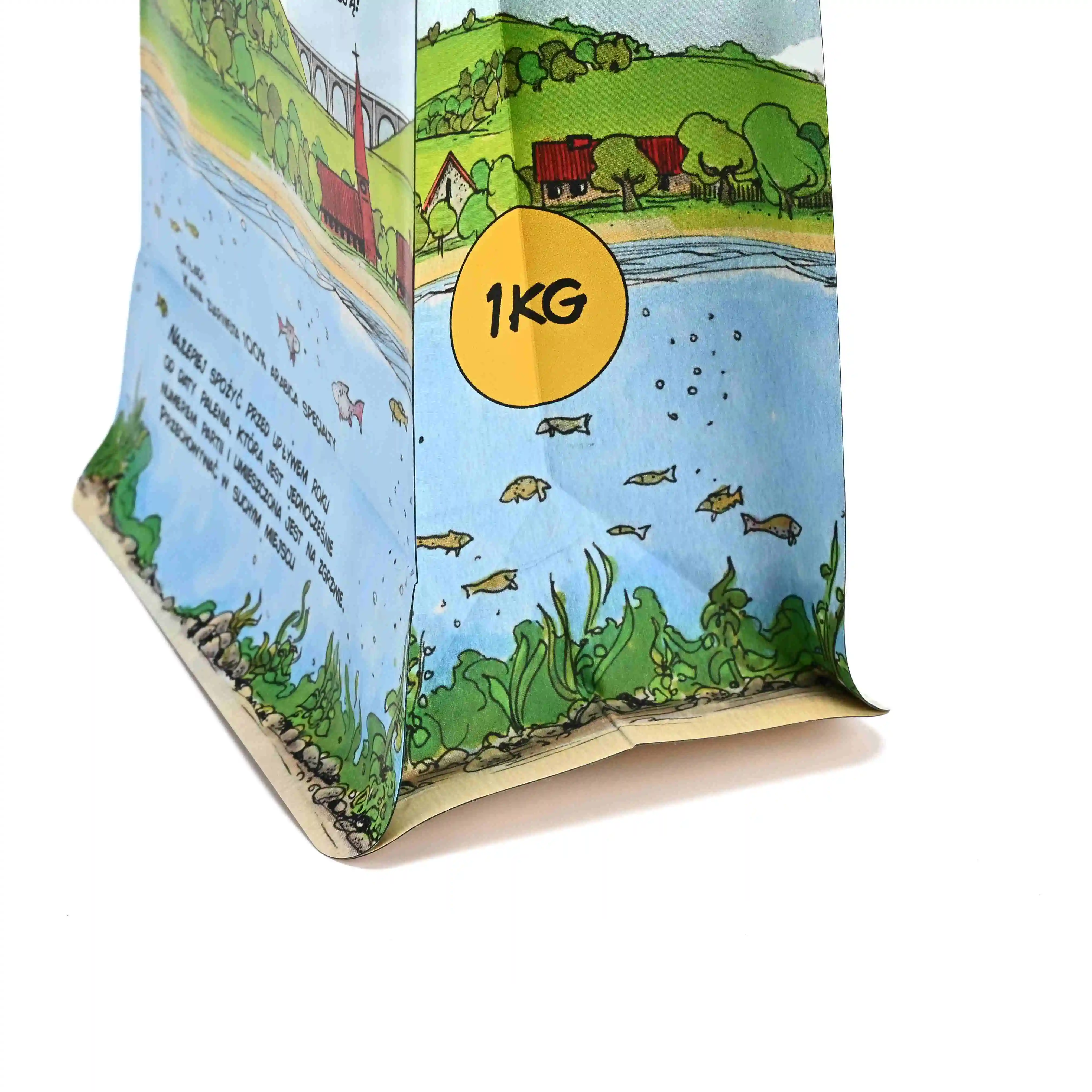 Customized Art-Printed Reclosable Plastic Coffee Bags for Single-Origin Coffee Packaging in Stores Coffee Subscription Boxes factory