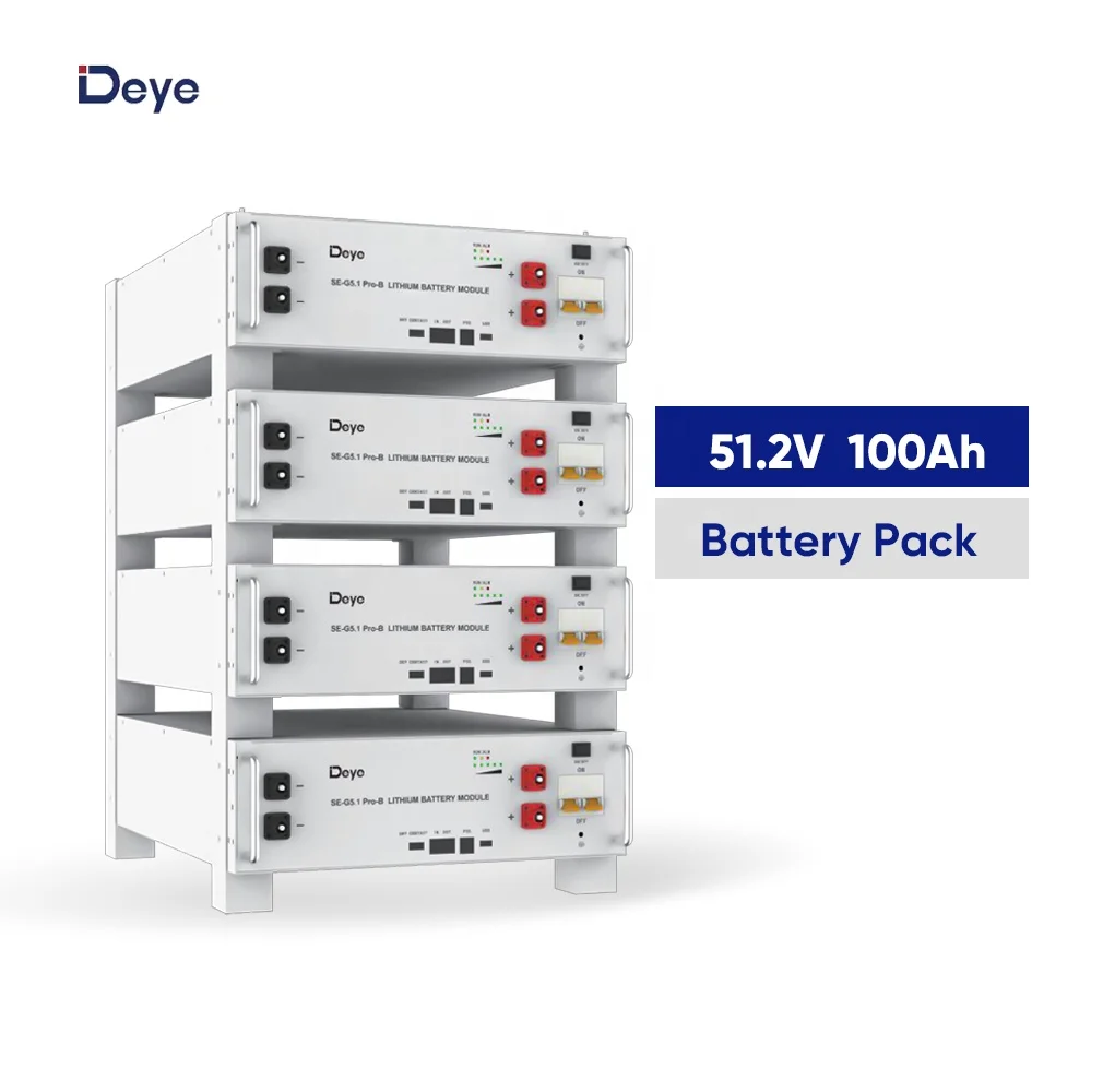 Eu Popular Deye Ess New Arrival Se-g5.1pro-b 48v 100ah Battery Pack Lifepo4 Energy Solar System