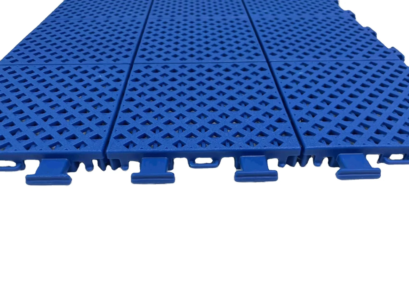 Blue PP Tiles Outdoor Multi-Purpose Basketball Sports Court Artificial Grass Sports Floor Supplier