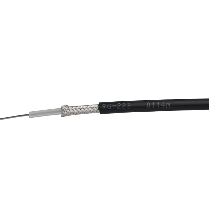 RG223 Coaxial Cable Double Braiding Shield 50ohm para sa komunikasyon