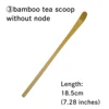 Cuchara de té de bambú (chashaku) sin nodo