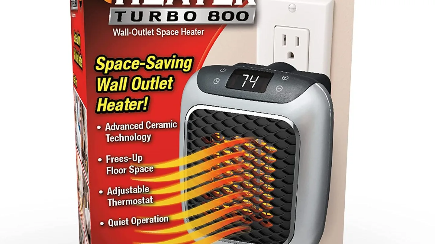 Portable Electric Heater 500W Safe Quiet Ceramic Fan Heater Plug In Air