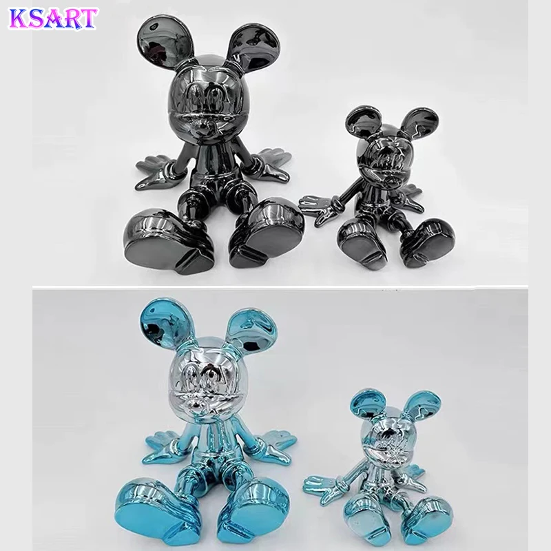Pop Art Sculpture Mouse Statue - Customizable Mickey Plating