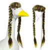 Ganso grande con doble trenza manchada