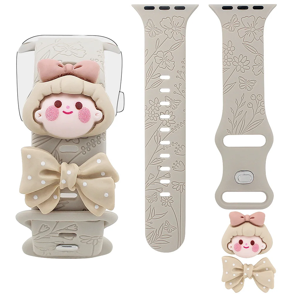 New Arrival Watch Decorative Charm for Watch Band Bracelet Metal Decorative for Watch Sport Strap Ornament Accessories