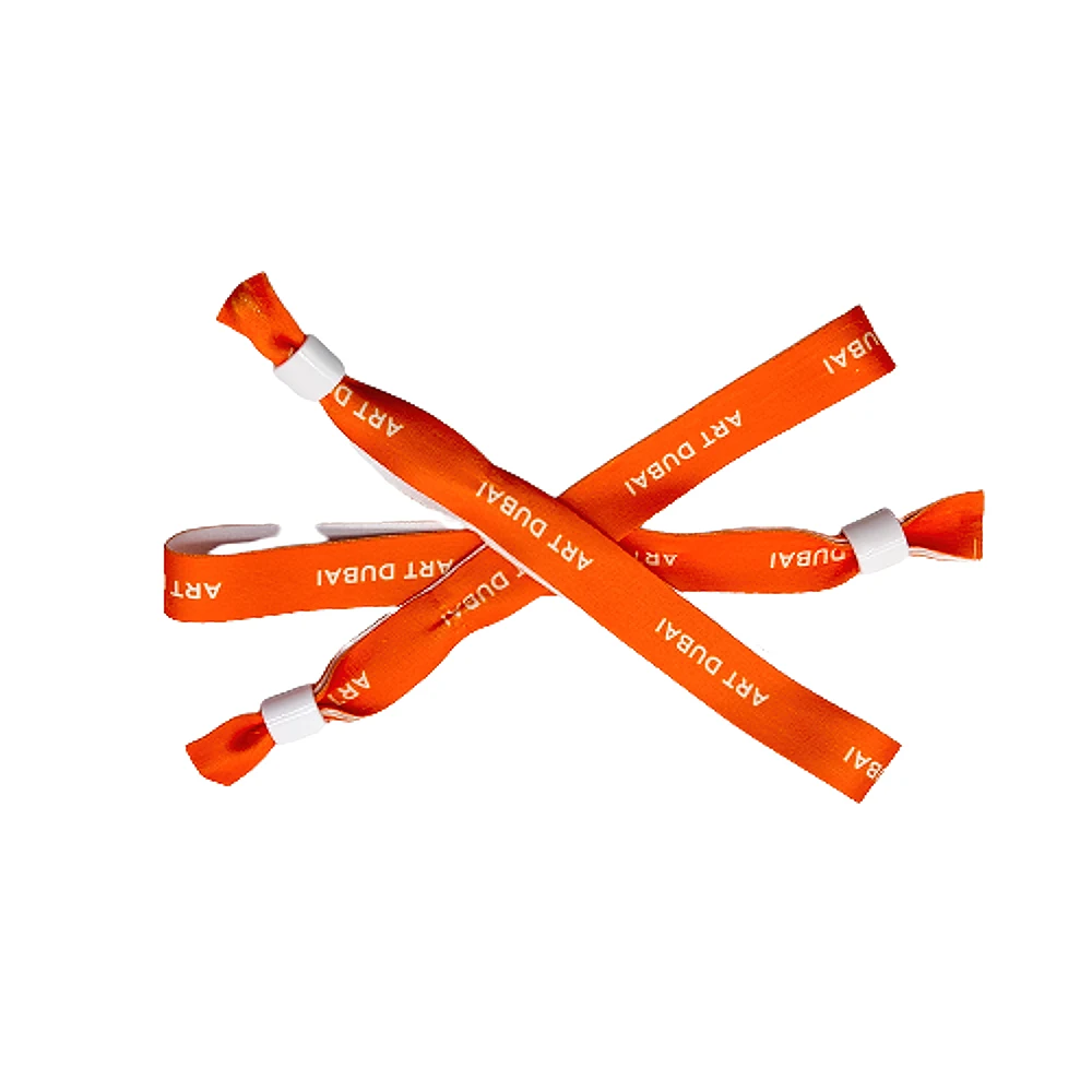 product promotion gift custom logo wholesale event festival wristbands woven polyester bracelets fabric wrist bands-3