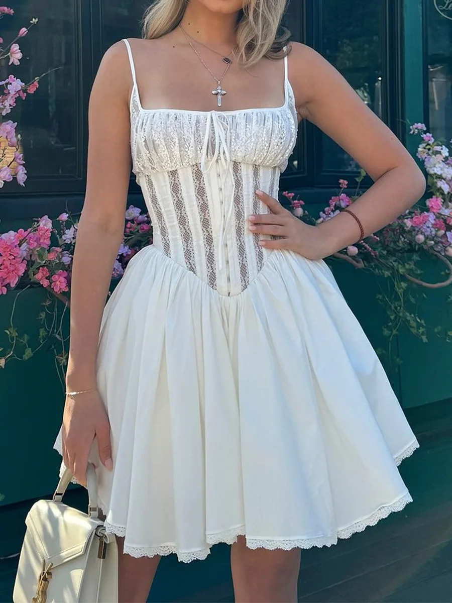 sexy white birthday dresses Sexy Solid Flounce Square Collar Pencil Skirt Dresses,Birthday Outfit –  Simplepromdress