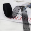 Negro-2,5 cm * 10 yardas