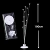 Soporte de corazón blanco con 11 globos (104 cm, 225 g) Nuevo material
