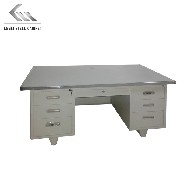 Modern Office Cheap Metal Computer Desk Table with Drawer Office Desk School Table