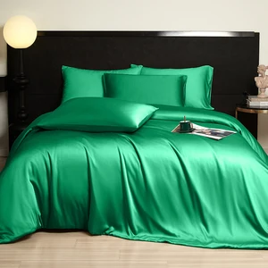 Oeko-Tex Standard 100 300TC Bamboo Bed Sheets Duvet Cover Pillowcase Set Modern Woven Style
