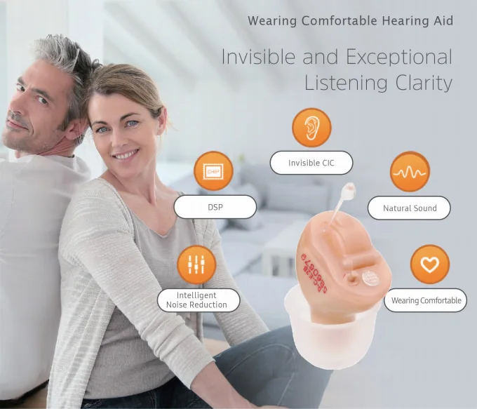Cadenza T-Series OTC Instant Fit Invisible CIC Hearing Aids