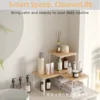 Bamboo and wood color three-piece set