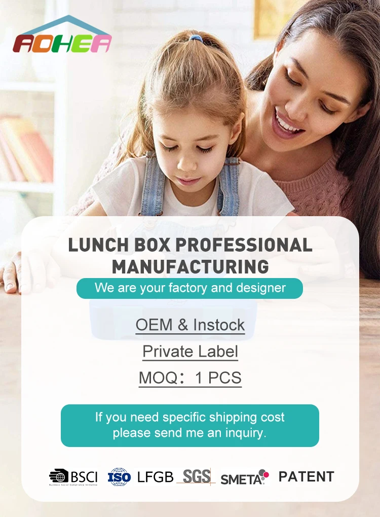 Aohea Durable Kids Leak-Proof Bento Box Children School Food Lunch Box in  Stock - China Lunch Box and Bento Box price