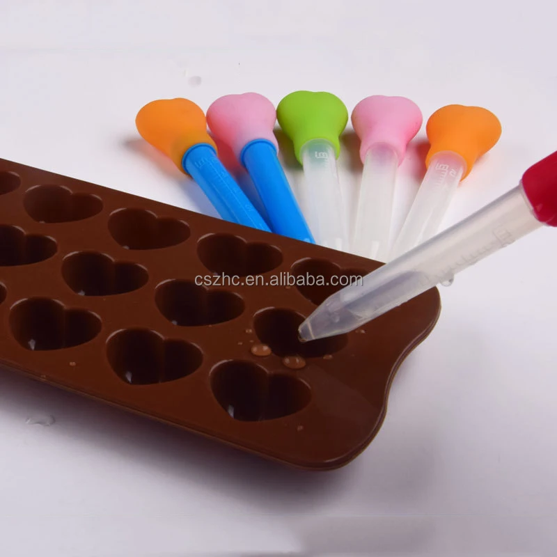 Wholesale 5ml Liquid Silicone Dropper Feeding Dropper and Eyedropper Gummy Making