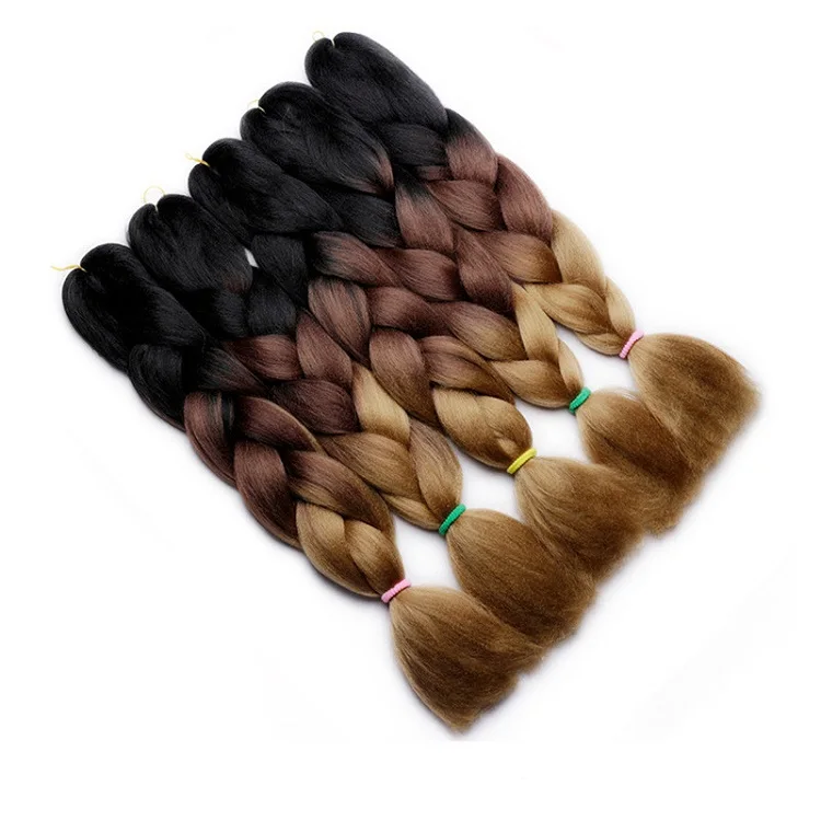 African Synthetic Hair For Braids Extensions Fibre Jumbo Hair Braid ...