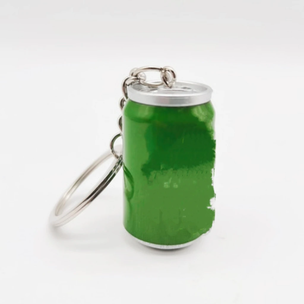 Z615 Simulation Canned Beer Keychain Boy Men Beer Can Keyring Trinket Couples Cool Beer Bottle Key Chain