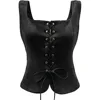 23313 Chaleco vikingo negro para mujer 16