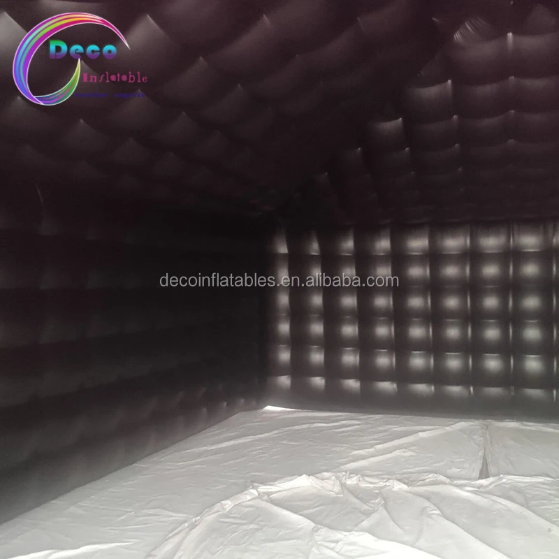 Customized Black Inflatable Events Structure Building Advertising Inflatables Tent