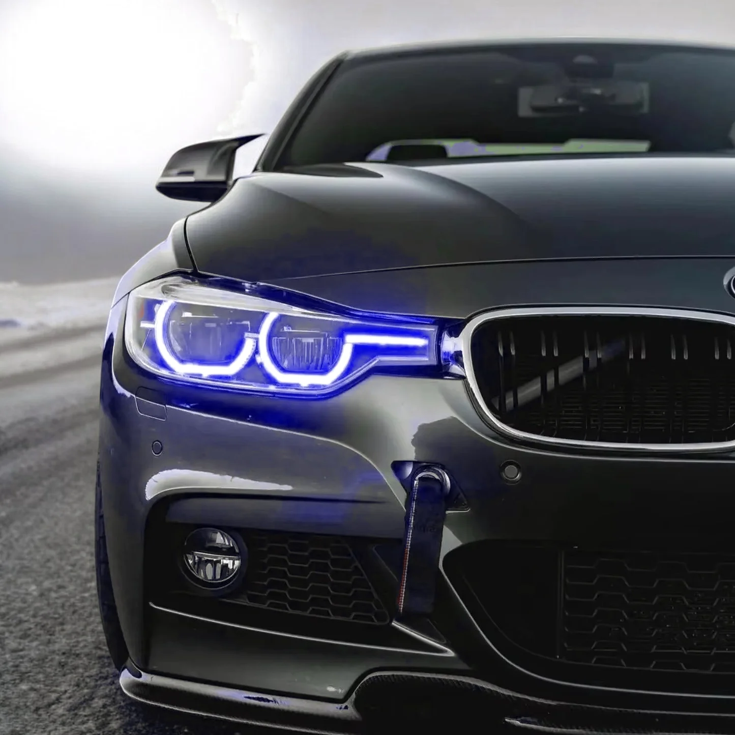 SJC Auto for BMW 3 Series F30 DRL RGB Module 2016-2019 Colorful Module Angel Eyes APP Control Daytime Running Light LCI LED ONLY