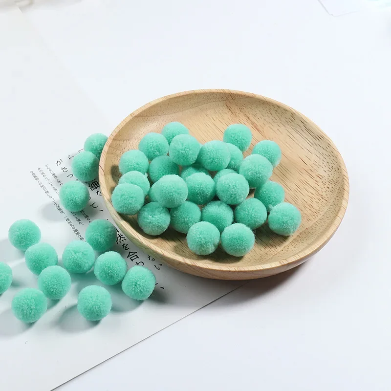 20mm Soft Pom Poms For Needlework Fluffy Pompoms Ball Handmade Kids ...