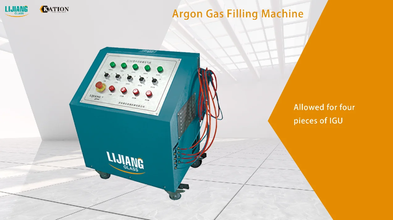 Manual Argon Gas Filling Machine Used for Double Glazing Insulating Glass Hollow Glaszing Processing Good  Quality Hot Sale