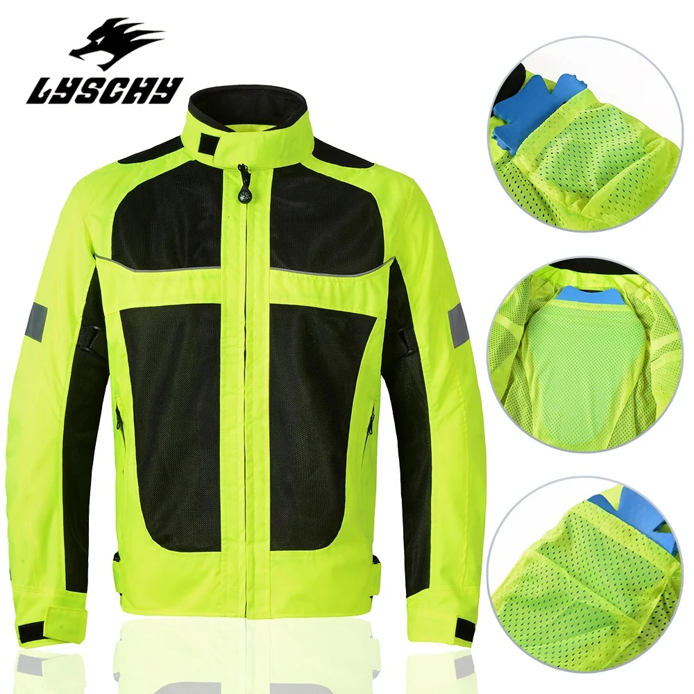 Мужская мотоциклетная куртка из ткани Оксфорд дышащая Светоотражающая для езды на мотоцикле