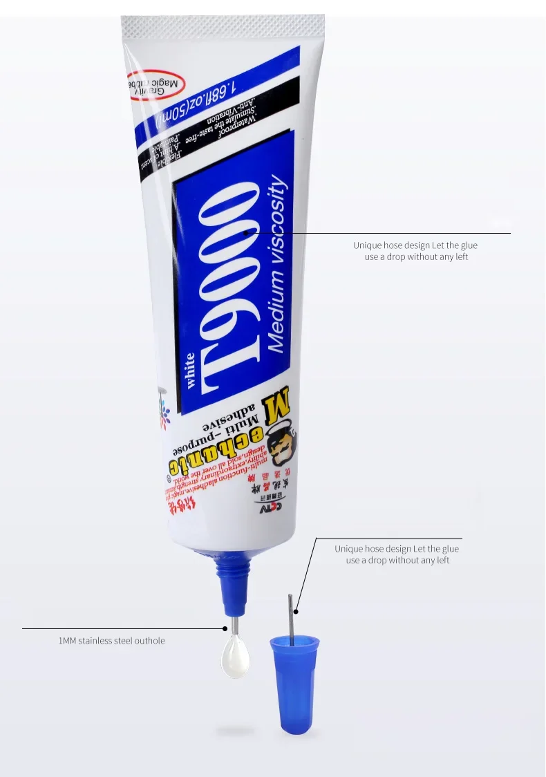 MECHANIC T9000 Epoxy Resin Liquid Adhesive Glue for Phone Frame White Glue Environmental Protection Universal Glue Repair