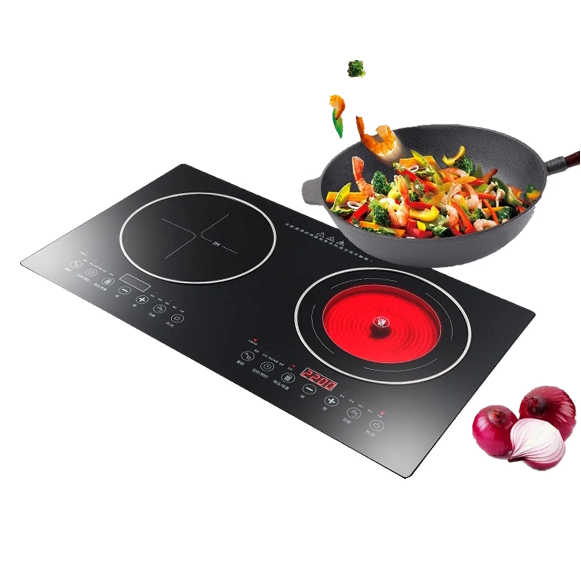 4000w electric double stove induction cooker