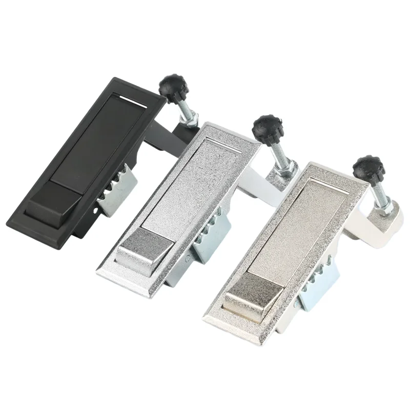 High-Pressure Industrial Lock MS708 Nickel-Plated Push-Button Flat Lock 6000 Series for Boiler Air Compressor Metal Boxes