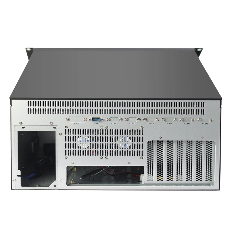 OEM 5U 19 Inch Rack Mount Industrial Server Case with 13.3" LCD Touch HD Screen ATX Server Chassis with Fan Stock