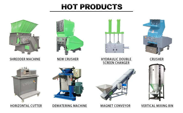 100-500kg/h plastic granule pellet cutter waste plastic recycling machine use plastic strip cutter