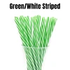 Green White Striped NO RING