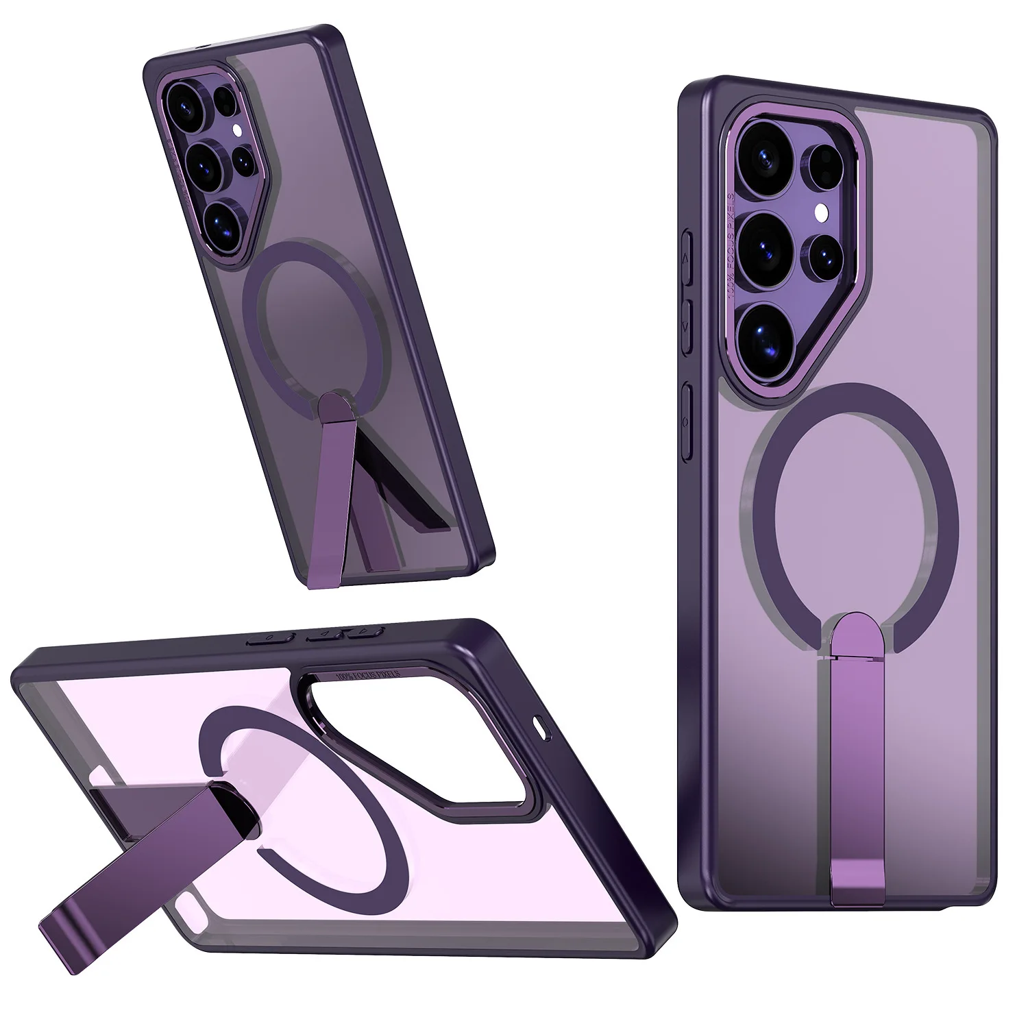 Luxury Matte Magnetic Shockproof Phone Case for S25 Series