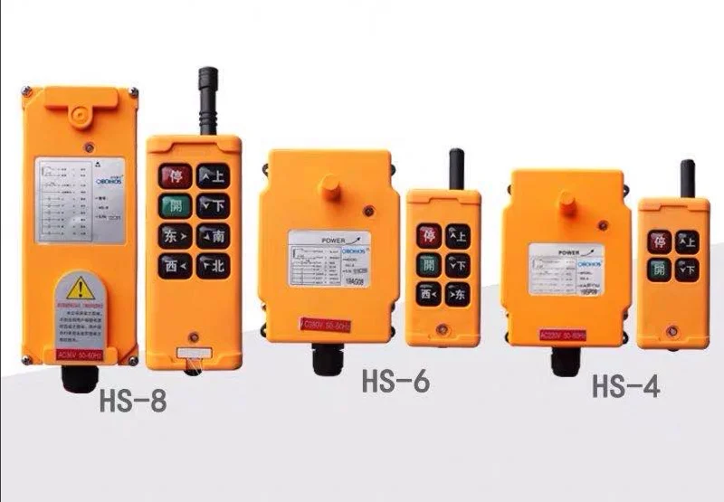 HS8 Industrial 6 Button Overhead Crane Radio Transmitter Remote Control