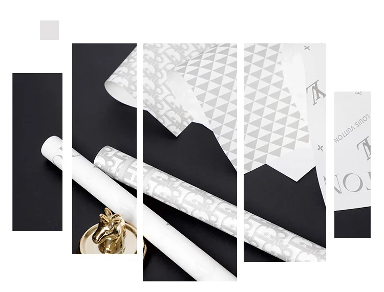 20 Sheets Recycled Luxury Florist Fresh Flower Wrapping Paper White