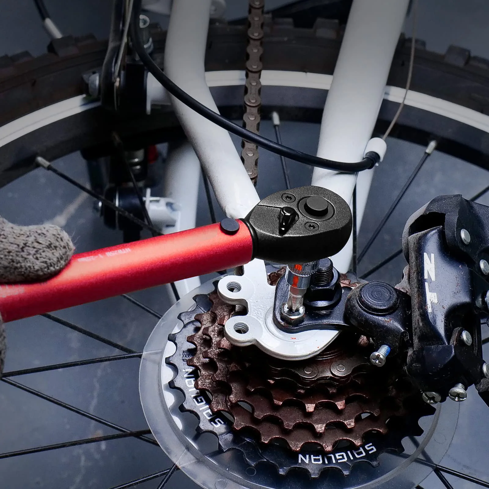 1/4 Inch Drive Click Torque Wrench 27 PCS Bike Torque Wrench Set Double  Scale,for Repair Tool