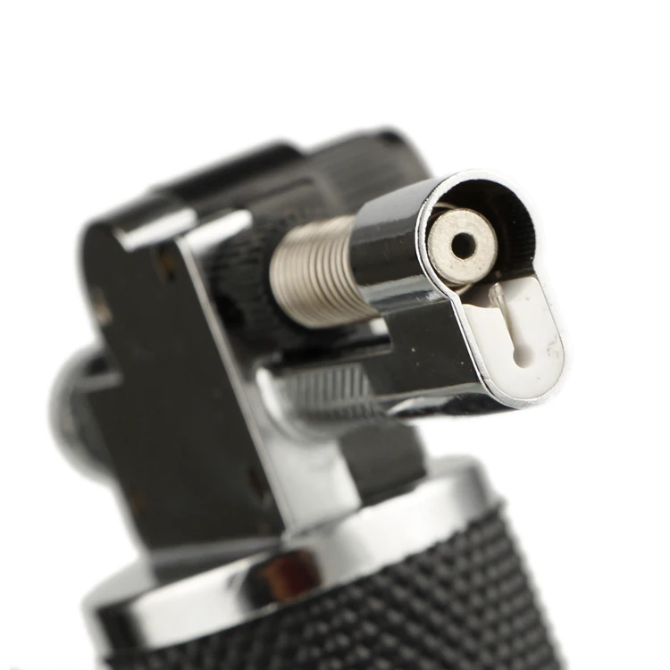 Gf-829 China Custom Single Jet Flame Dental Jewelry Black Gas Blazer Butane Torch Lighter