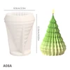 A08A Christmas Tree Mold White