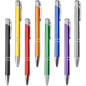 Personalized Advertising Custom Logo Cheap Metal Aluminum Ballpoint  Pen for Promotional Gift