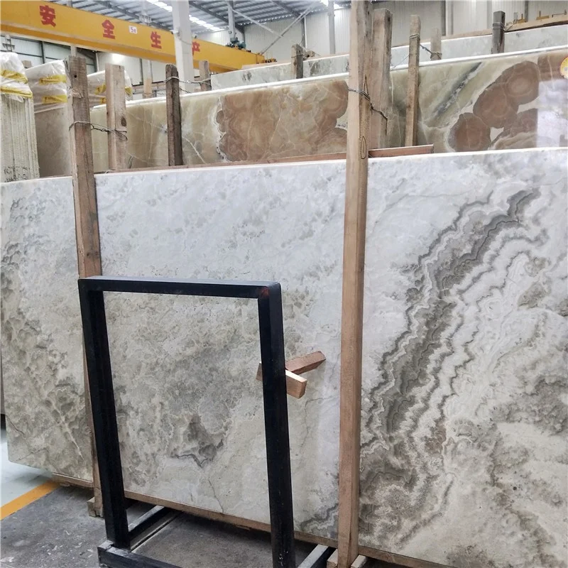 product decoration marble and white brown onyx wall backlit slabs translucent onyx wall design kitchen countertop-4