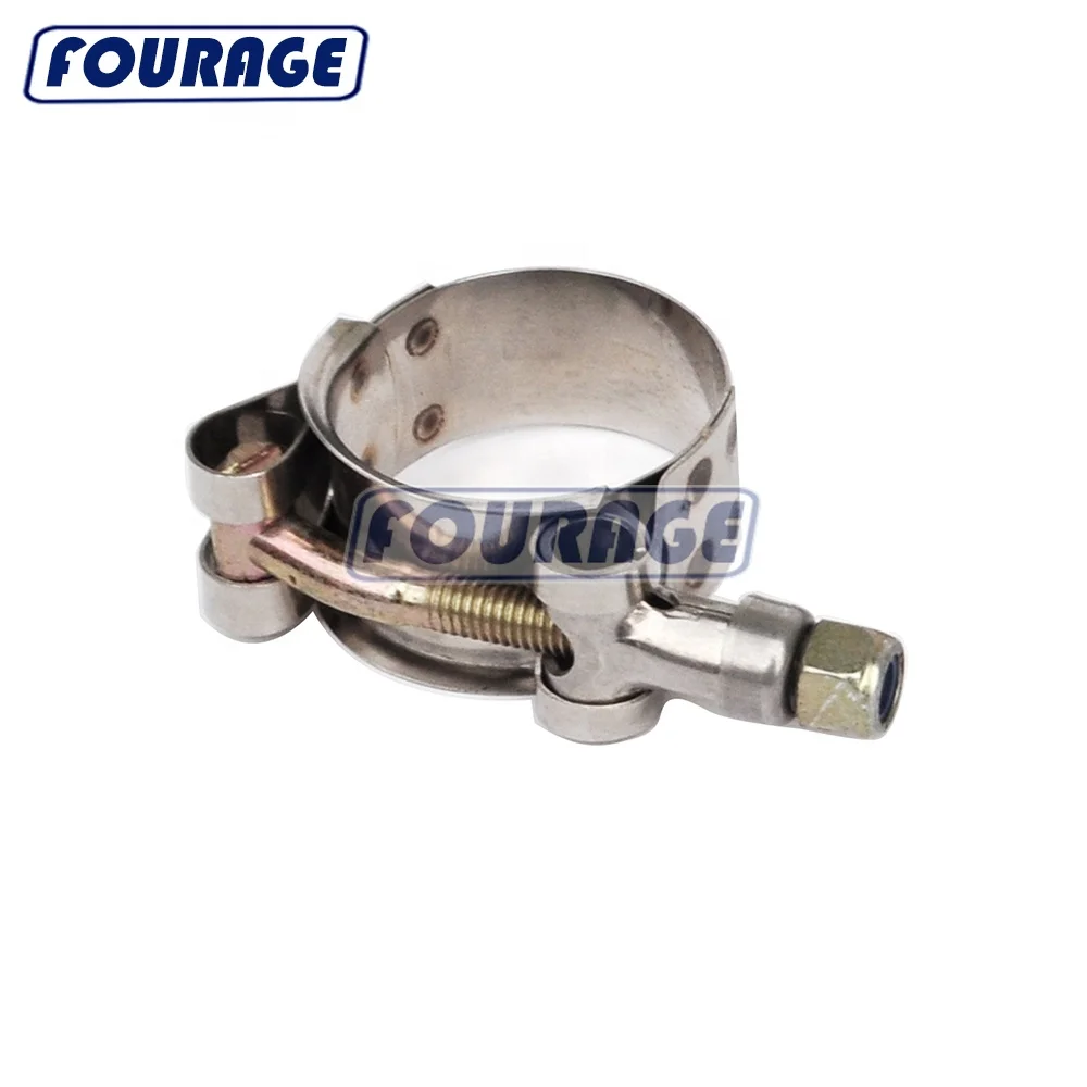 Сверхмощный зажим для шланга с Т-образным болтом 304 нержавеющей стали 19 мм x 0,6 мм регулируемый зажим